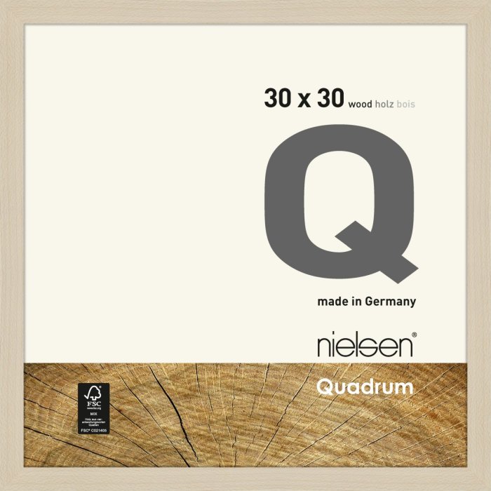 Marco de madera desmontable Quadrum 30x30 cm arce