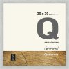 Marco de madera con clip Quadrum 30x30 cm plata