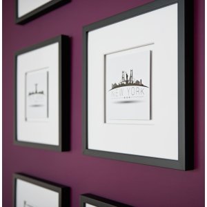 Marco de madera con clip Quadrum 30x40 cm negro