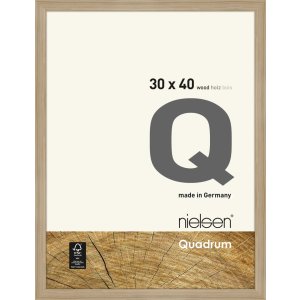 Marco de madera con clip Quadrum 30x40 cm roble natural