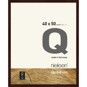 Marco de madera con clip Quadrum 40x50 cm wengé
