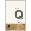 Marco de madera con clip Quadrum 40x60 cm plata
