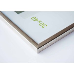 Nielsen Marco de madera Zoom 21x30 cm plata DIN A4 Marco para certificado