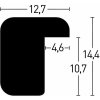 Nielsen Marco de madera Zoom 21x30 cm plata DIN A4 Marco para certificado