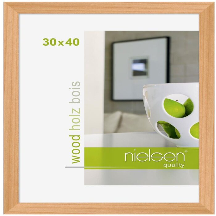 Marco de madera Nielsen Essential 30x30 cm abedul
