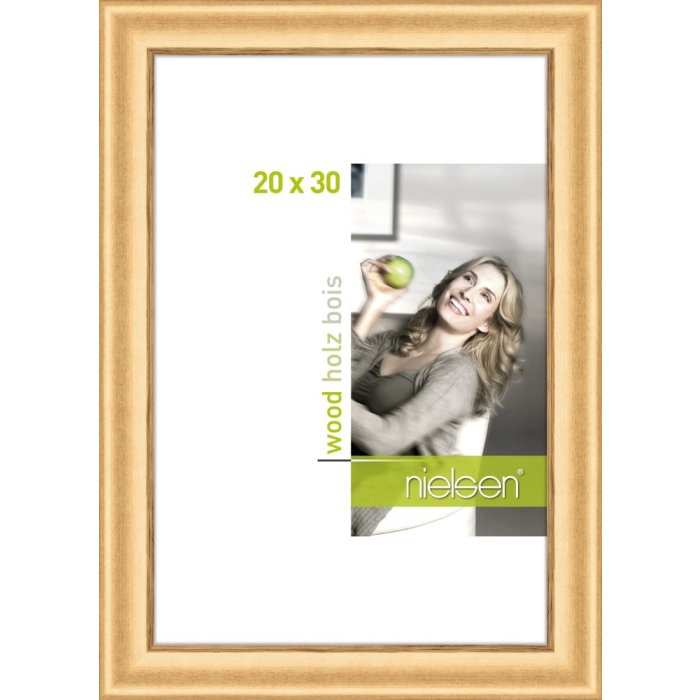 Marco de madera Derby 20x30 cm dorado