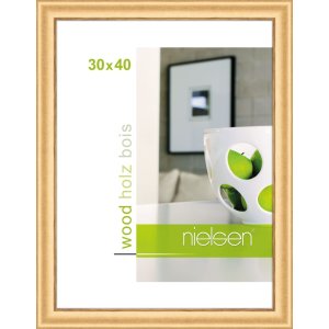 Marco de madera Derby 30x40 cm dorado