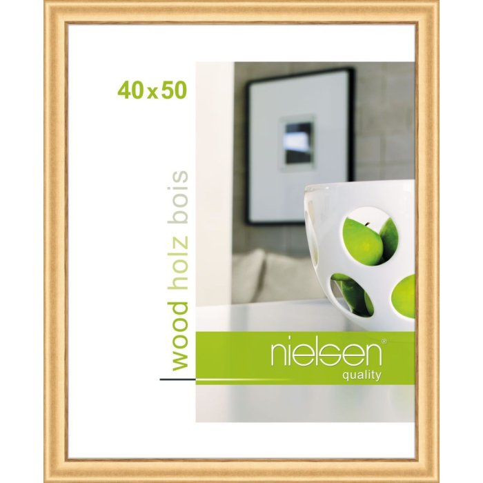Marco de madera Derby 40x50 cm dorado