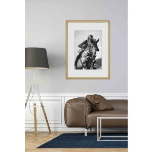 Marco de madera Derby 40x50 cm plata