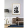 Marco de madera Derby 40x50 cm plata