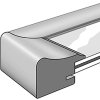 Marco de madera Derby 40x50 cm plata