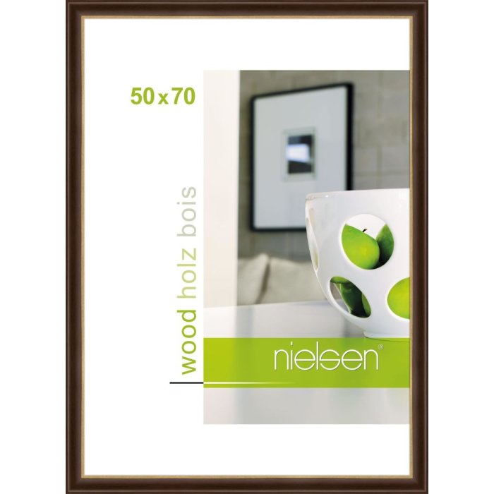 Marco de madera Derby 50x70 cm palisandro