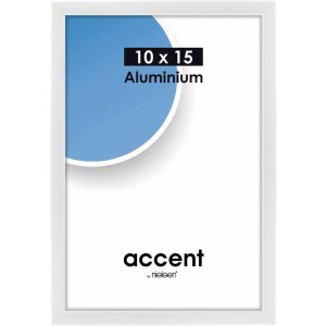 Marco de aluminio Accent 10x15 cm blanco brillante