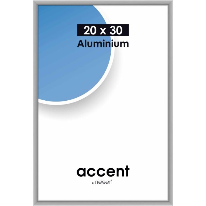 Marco de aluminio Nielsen Accent 20x30 cm plata mate
