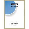 Marco de aluminio Nielsen Accent 21x29,7 cm marco de documentos DIN A4 dorado