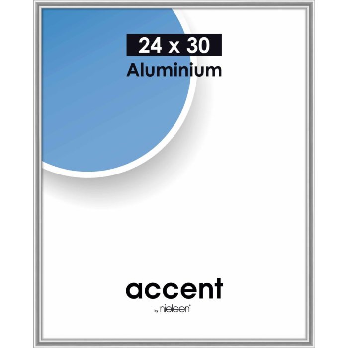 Marco de aluminio Nielsen Accent 24x30 cm plata brillante