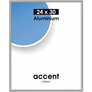 Marco de aluminio Nielsen Accent 24x30 cm plata brillante