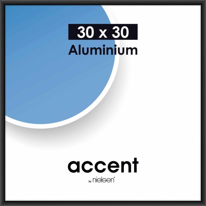 Nielsen Marco de aluminio Accent 30x30 cm negro mate