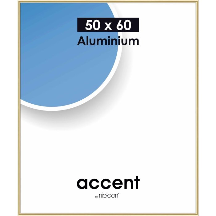 Nielsen Marco de aluminio acentuado 50x60 cm dorado