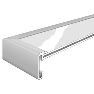 Nielsen Marco de aluminio Accent 50x70 cm negro mate