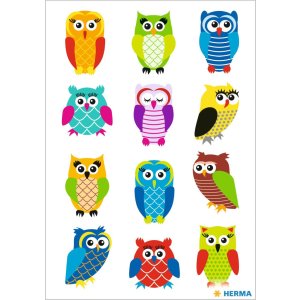 HERMA MAGIC búhos, papel de aluminio brillante