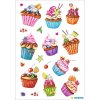 HERMA DECOR pegatina cupcakes, lámina glimmered