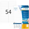 HERMA Tiras de etiquetado removibles A4 96x10 mm blanco Movibles-papel removible mate 1350 unid.