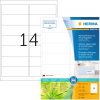 Etiquetas de dirección HERMA A4 blanco natural 99,1x38,1 mm papel reciclado mate con certificado Ángel Azul 1400 unid.