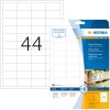 Etiquetas HERMA A4 blancas 48,3x25,4 mm papel adhesivo extremadamente fuerte mate 1100 unid.
