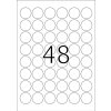 Etiquetas HERMA A4 blancas Ø 30 mm redondas papel adhesivo extremadamente fuerte mate 1200 unid.