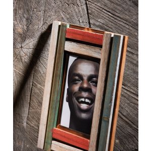 Marco de fotos de madera de iroko 13x18 cm