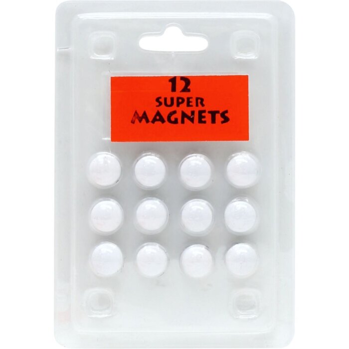 Blíster 12 imanes blancos