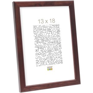 Marco de madera S41J Deknudt 10x15 cm marrón oscuro