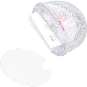S66FA1 Bola de purpurina blanca nieve