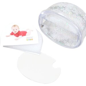 S66FA1 Bola de purpurina blanca nieve