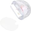 S66FA1 Bola de purpurina blanca nieve