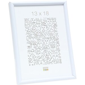 Marco de plástico S011 15x20 cm blanco