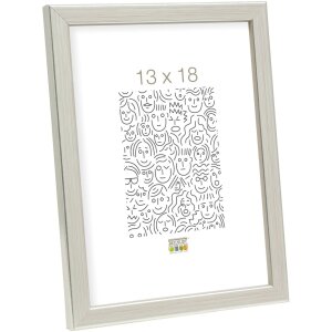 Marco de madera S41J Deknudt 15x20 cm plata
