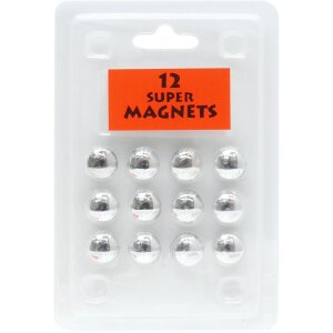 Blíster 12 imanes plata