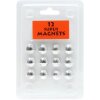 Blíster 12 imanes plata