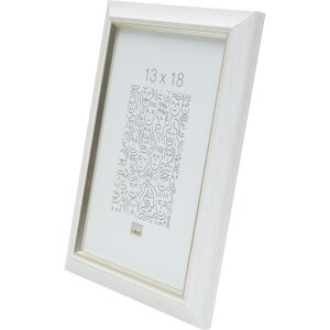 Marco de plástico S42JD 9x13 cm blanco