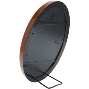 Marco de plástico S100 oval 18x24 cm nogal
