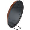 Marco de plástico S100 oval 18x24 cm nogal