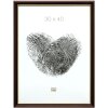 Marco de madera Deknudt S406 nogal 30x45 cm borde dorado