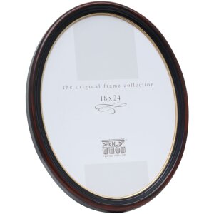 Marco de plástico S100 oval 18x24 cm negro
