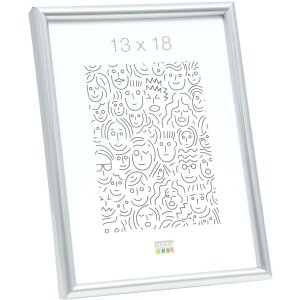 Marco de plástico S011 30x45 cm acero