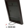 Marco de madera S40J Lona 13x13 cm pintado negro estrecho