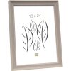 Marco de madera S40J Lona 20x20 cm beige pintado estrecho