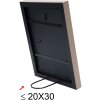 Marco de madera S40J Lona 20x20 cm beige pintado estrecho