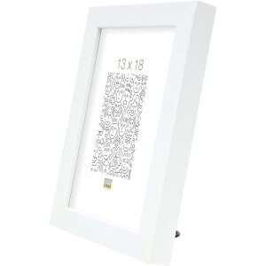 Marco de madera S40R 30x30 cm blanco